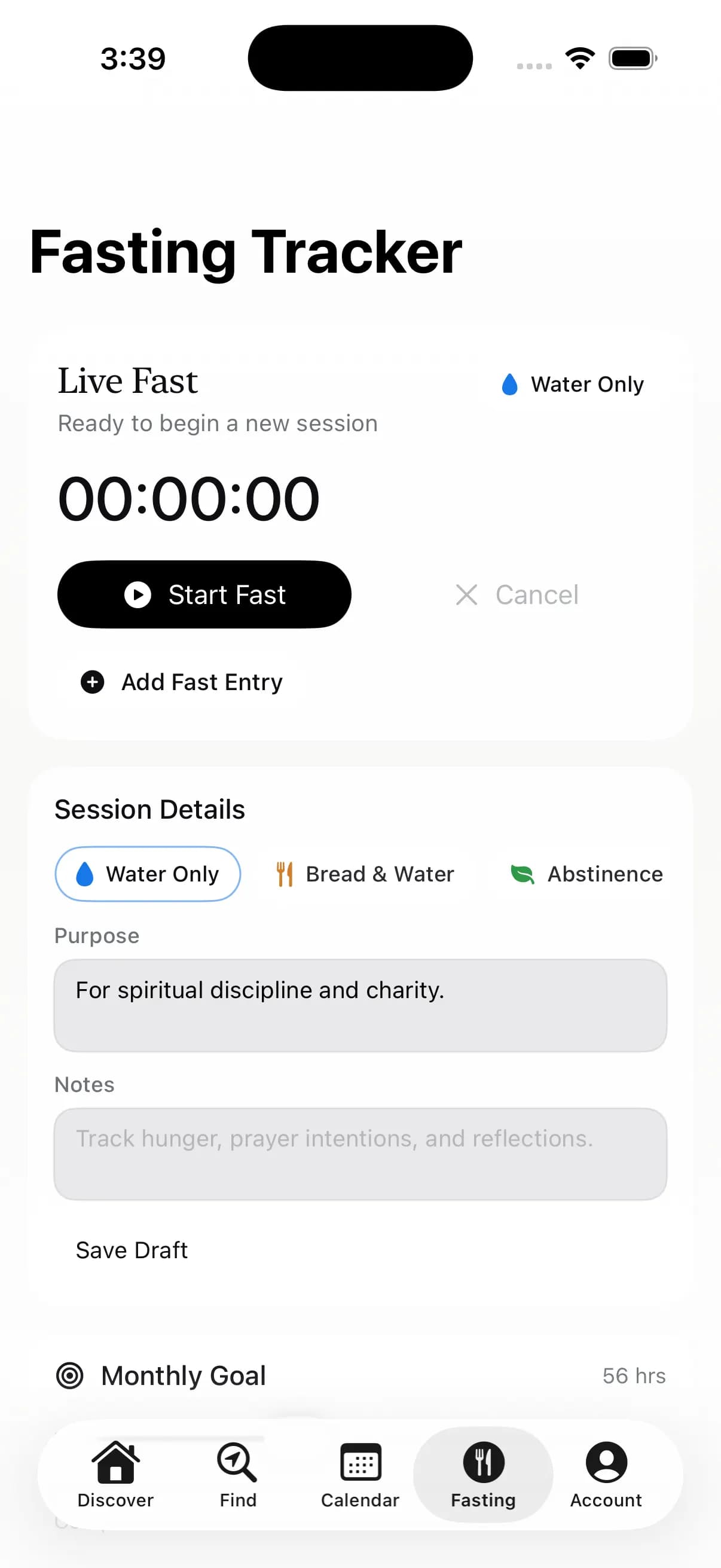 Fasting Tracker